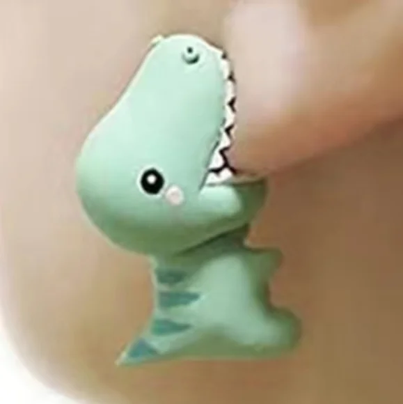 Dinosaur Animal Bite Earrings Clay Post backing NEW in package - Picture 2 of 3